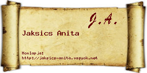 Jaksics Anita névjegykártya